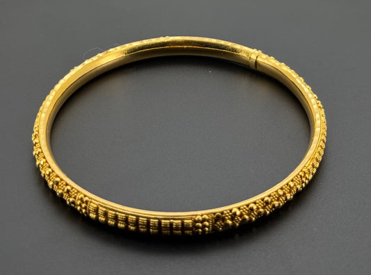 22K Solid Gold Fancy Bangles BG289