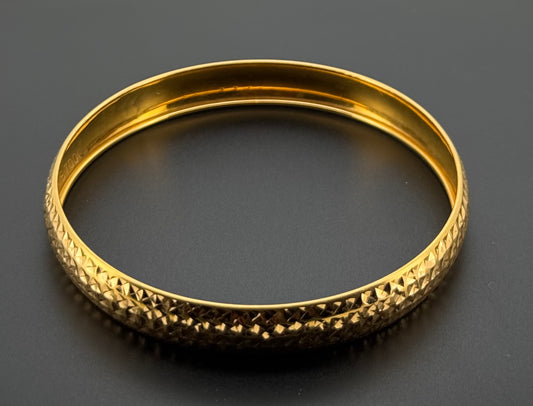 22K Solid Gold Fancy Bangles BG294
