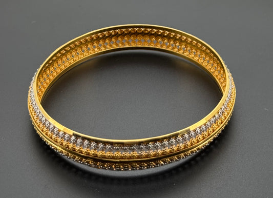 22K Solid Gold Fancy Bangles BG297
