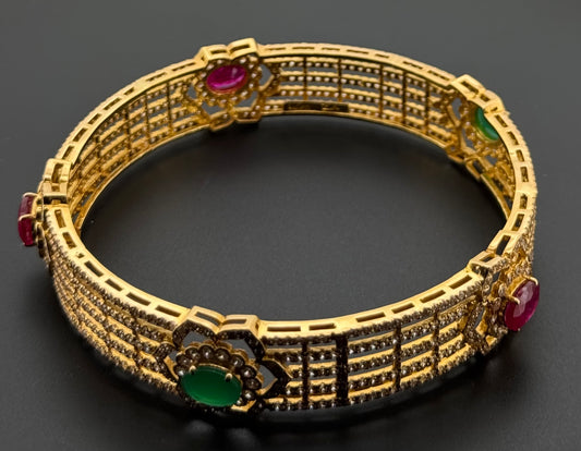 22K Solid Gold Fancy Bangles BG305