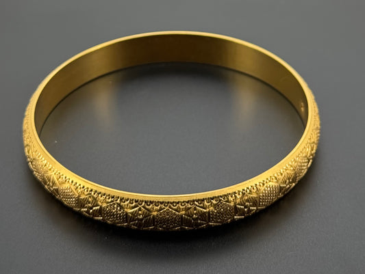 22K Solid Gold Fancy Bangles BG307