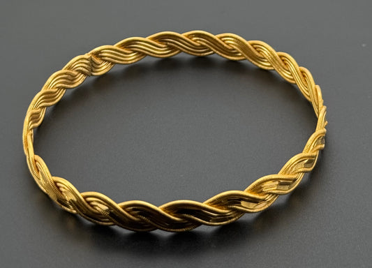 22K Solid Gold Fancy Bangles BG322