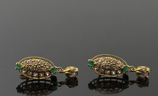 22k Solid Gold Simple Ladies Hoops E143