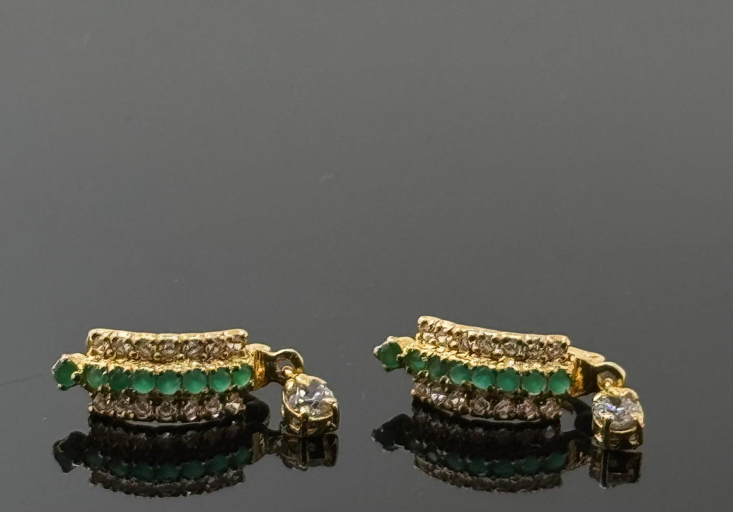 22k Solid Gold Simple Ladies Hoops E147