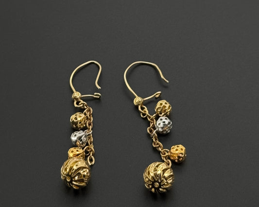 10k Solid Gold Simple Ladies Hoops E318