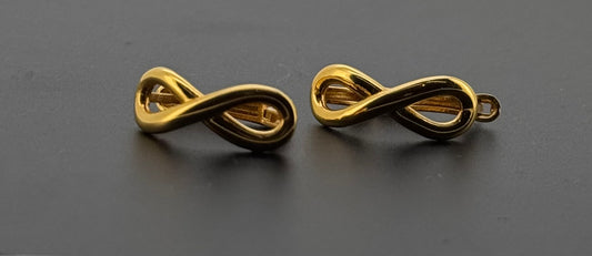 22k Solid Gold Simple Ladies Hoops E611
