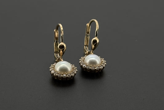 10K Solid Gold Simple Ladies Hoops E692