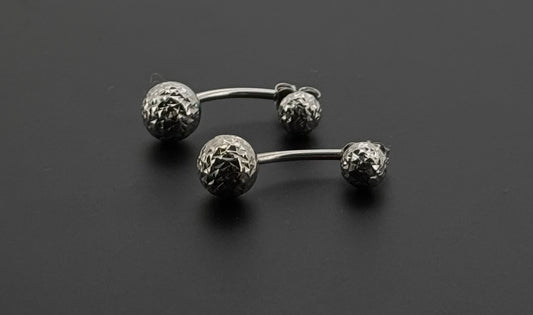 10K Solid Gold Simple Ladies Hoops E699