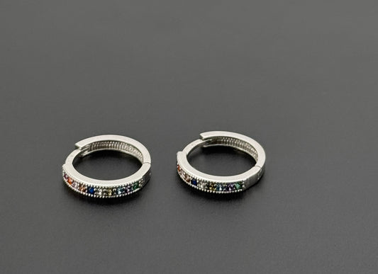 10K Solid Gold Simple Ladies Hoops E728