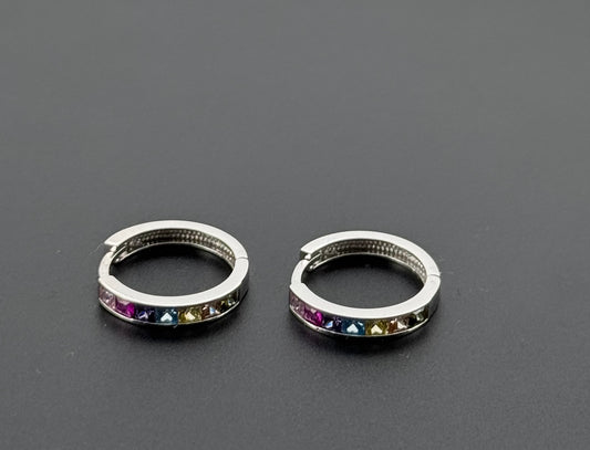 10K Solid Gold Simple Ladies Hoops E732