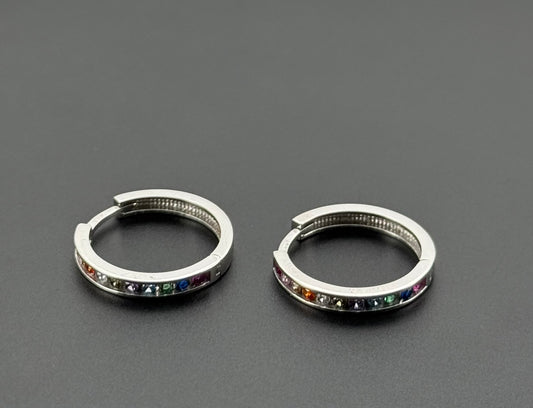 10K Solid Gold Simple Ladies Hoops E733