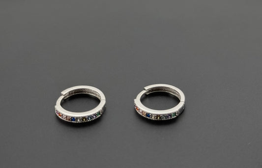 10K Solid Gold Simple Ladies Hoops E750