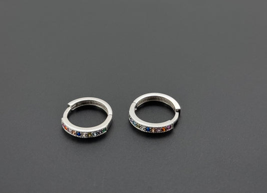 10K Solid Gold Simple Ladies Hoops E779