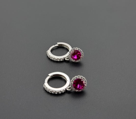 10K Solid Gold Simple Ladies Hoops E780
