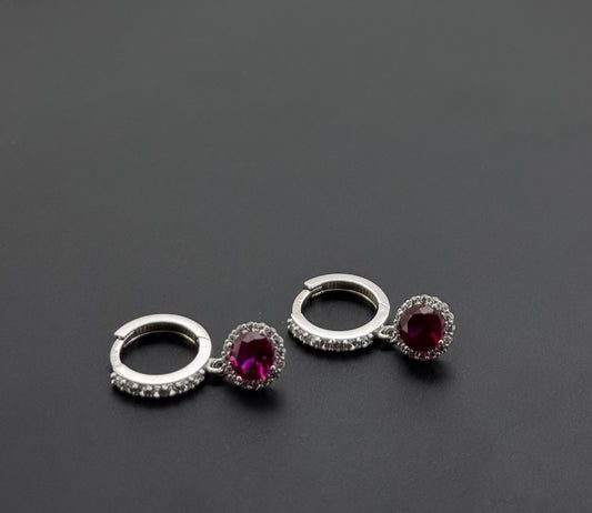 10K Solid Gold Simple Ladies Hoops E847