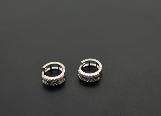 10K Solid Gold Simple Ladies Hoops E848