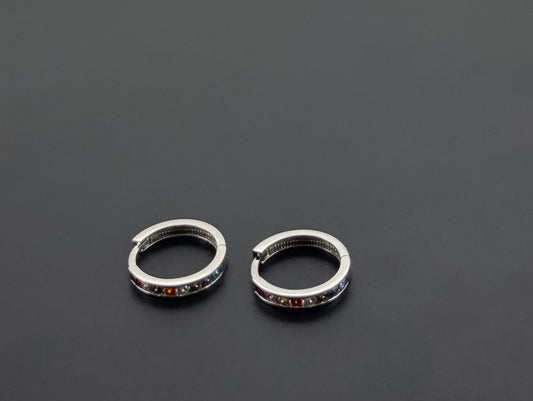 10K Solid Gold Simple Ladies Hoops E850