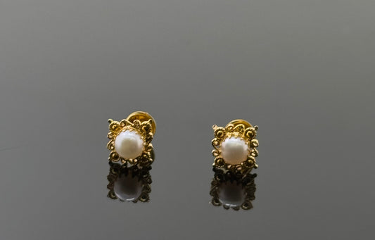 22K Solid Gold Fancy Studs ES111