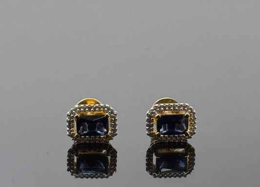 22K Solid Gold Fancy Studs ES114