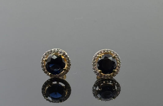 22K Solid Gold Fancy Studs ES115