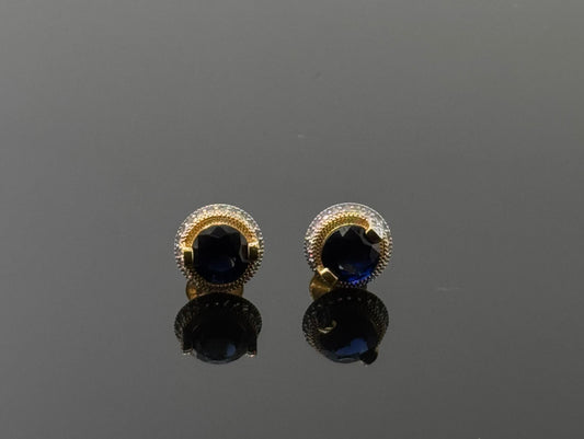22K Solid Gold Fancy Studs ES117