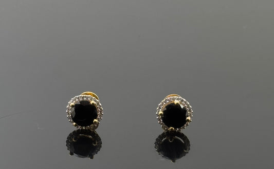 22K Solid Gold Fancy Studs ES122