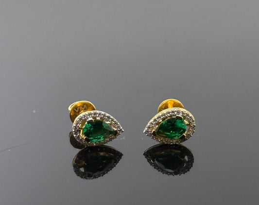 22K Solid Gold Fancy Studs ES130
