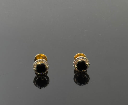 22K Solid Gold Fancy Studs ES140