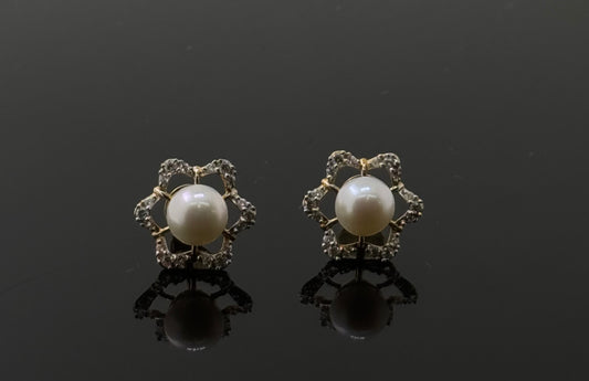 22K Solid Gold Fancy Studs ES141