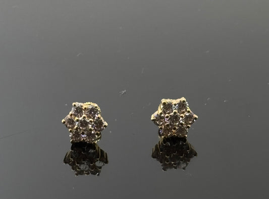 22K Solid Gold Fancy Studs ES142