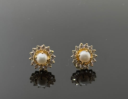 22K Solid Gold Fancy Studs ES143