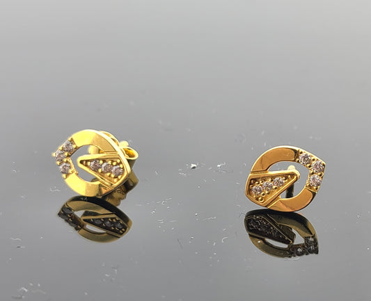 22K Solid Gold Children Studs ES1574