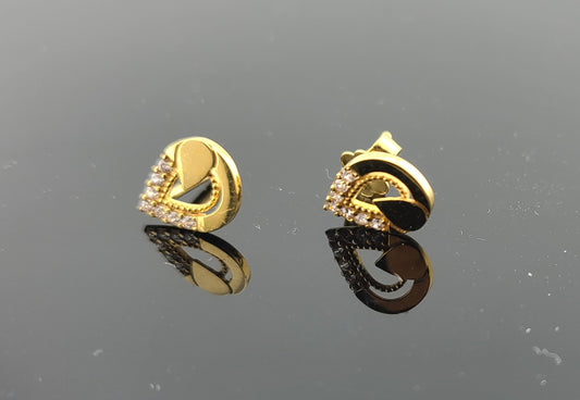 22K Solid Gold Children Studs ES1583