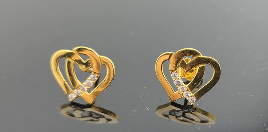 22K Solid Gold Children Studs ES1589