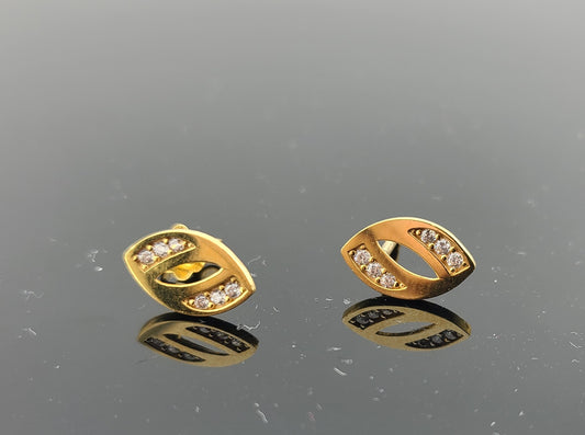 22K Solid Gold Children Studs ES1656