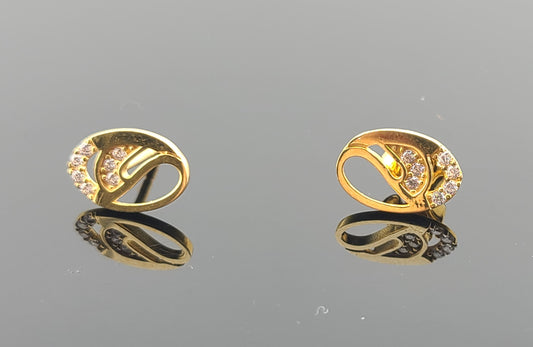 22K Solid Gold Children Studs ES1677