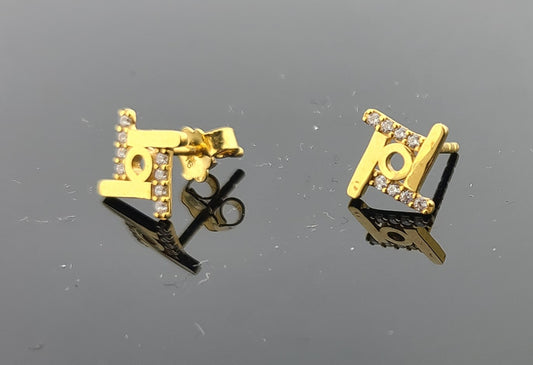 22K Solid Gold Children Studs ES1680