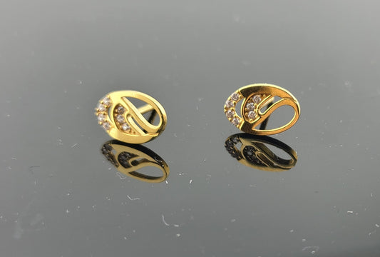 22K Solid Gold Children Studs ES1684