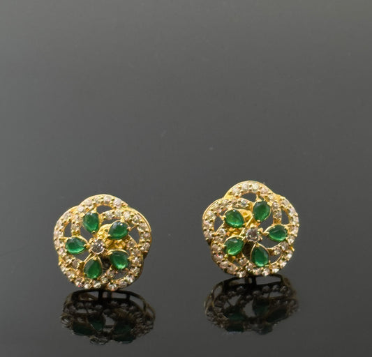 22K Solid Gold Fancy Studs ES178