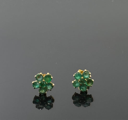 22K Solid Gold Fancy Studs ES184