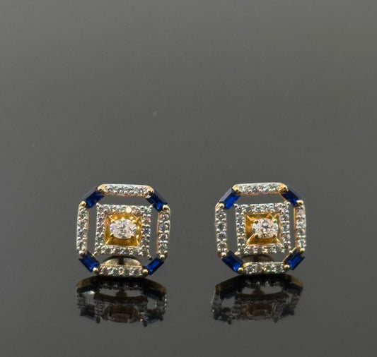 22K Solid Gold Fancy Studs ES186