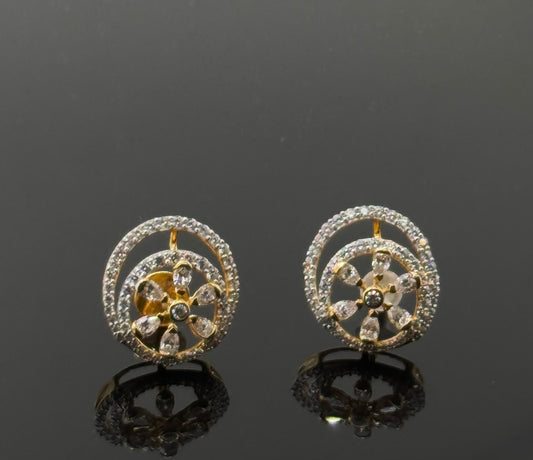 22K Solid Gold Fancy Studs ES188