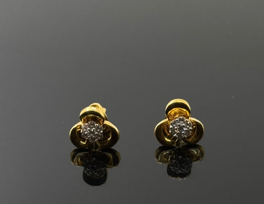 22K Solid Gold Fancy Studs ES196