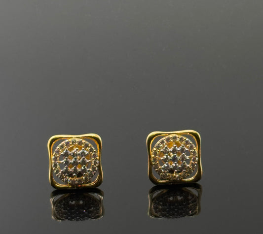 22K Solid Gold Fancy Studs ES197