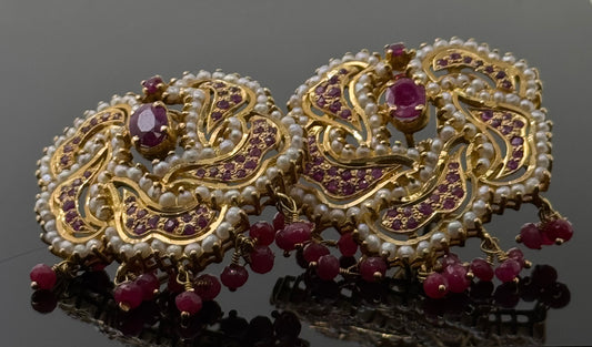22K Solid Gold Fancy Studs ES223