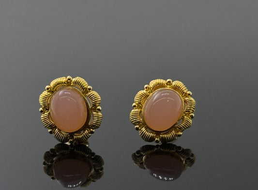 22K Solid Gold Fancy Studs ES231