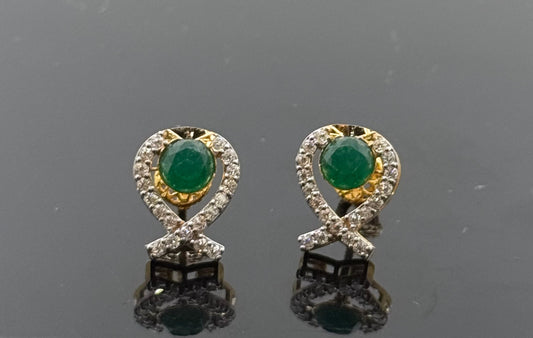 22K Solid Gold Fancy Studs ES23