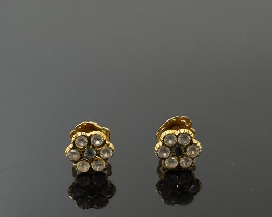 22K Solid Gold Fancy Studs ES241