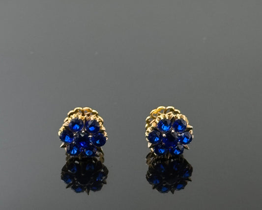 22K Solid Gold Fancy Studs ES242