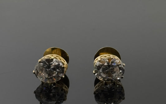 21K Solid Gold Fancy Studs ES253